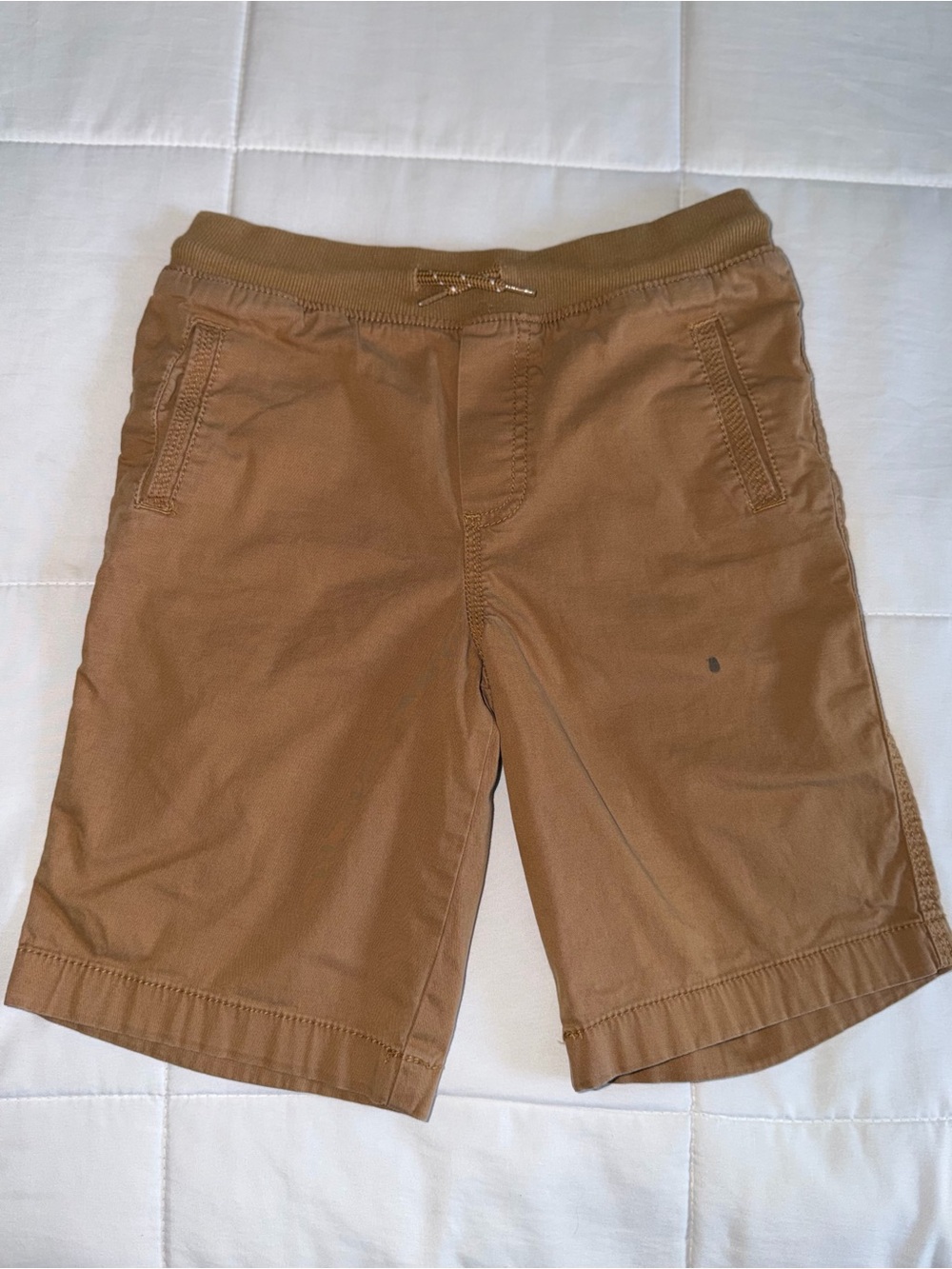 OShKosh B’gosh Boys Tan Casual Drawstring Shorts - Size 8